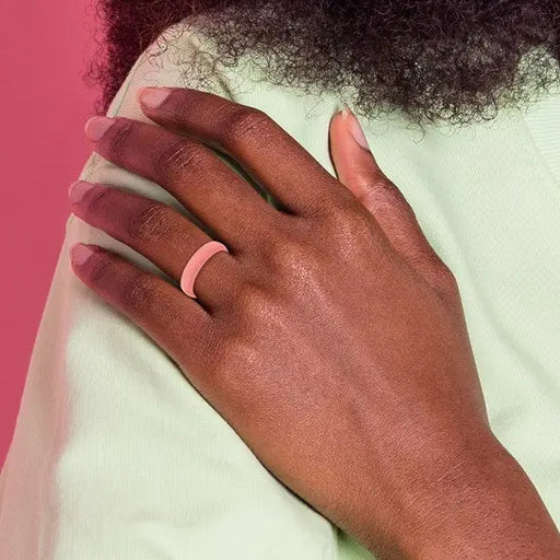 Coral Silicone Band Ring Quality Gold of Cincinnati