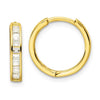 Cubic Zirconia Huggie Hoop Earrings Quality Gold of Cincinnati