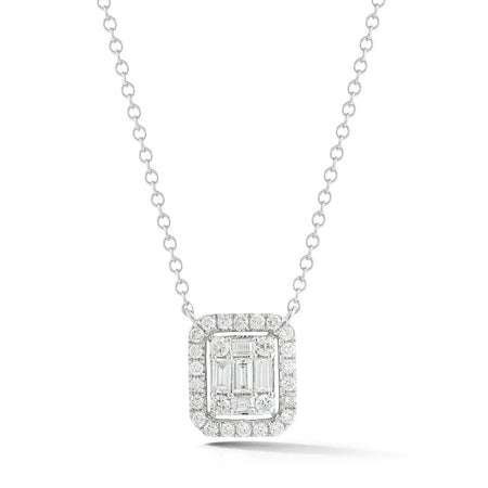 Cushion Halo Diamond Pendant D.M. Kordansky