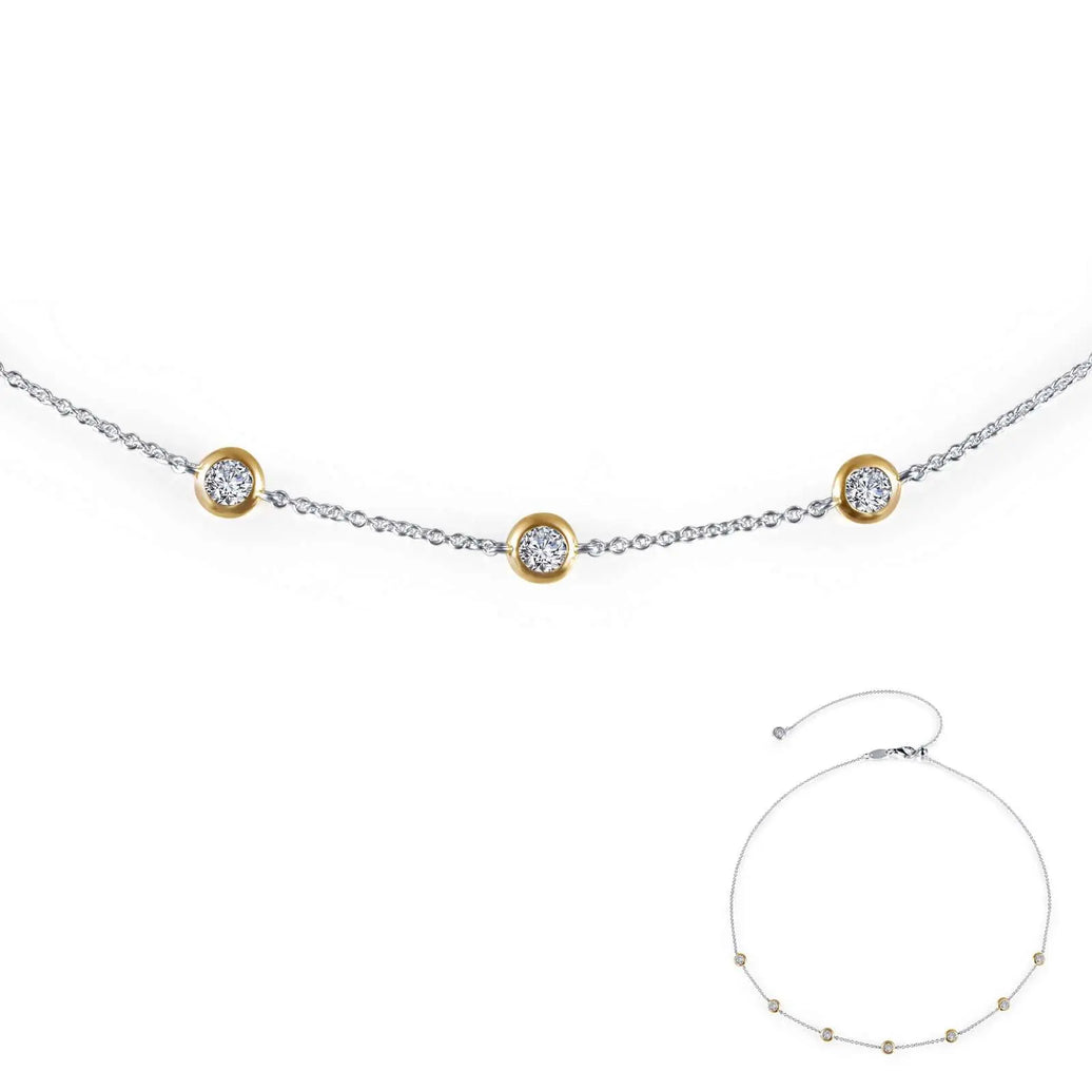DIamond By Yard Necklace with Lassaire Simulated Diamonds Lafonn