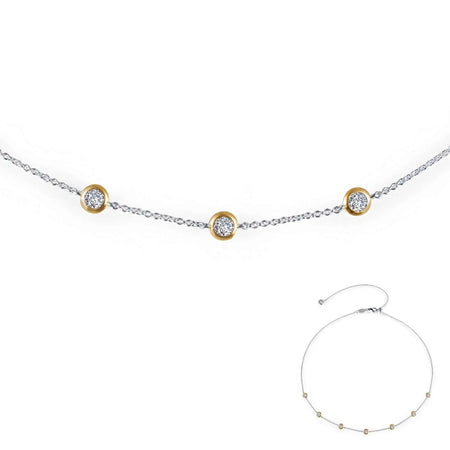 DIamond By Yard Necklace with Lassaire Simulated Diamonds Lafonn