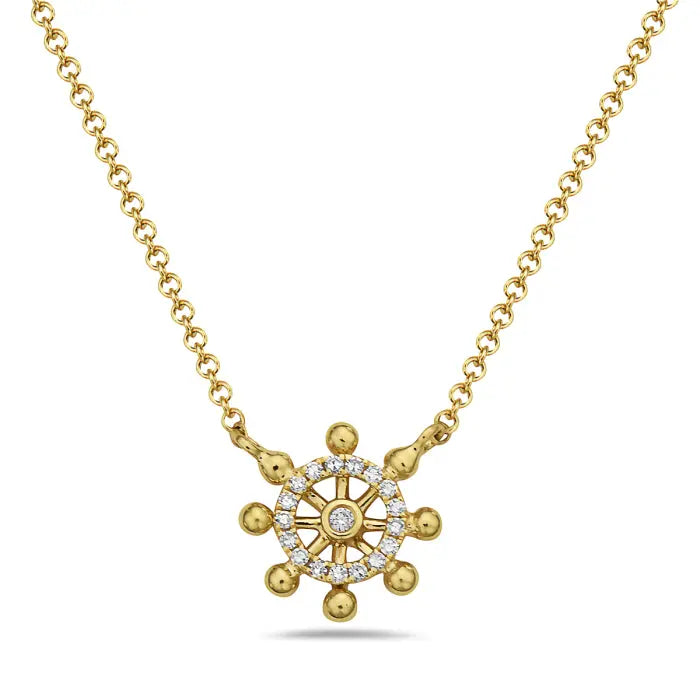 Dainty Diamond Ships Wheel Bassali