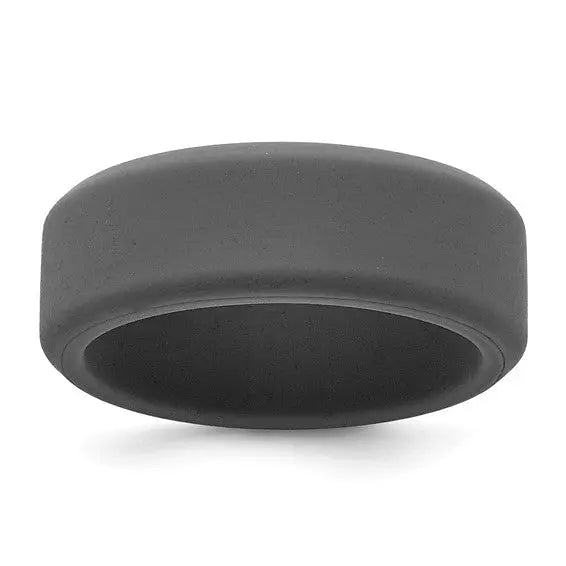 Dark Gray Silicone Band Ring Quality Gold of Cincinnati