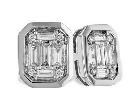 Diamond Baguette Stud Earrings Allison Kaufman