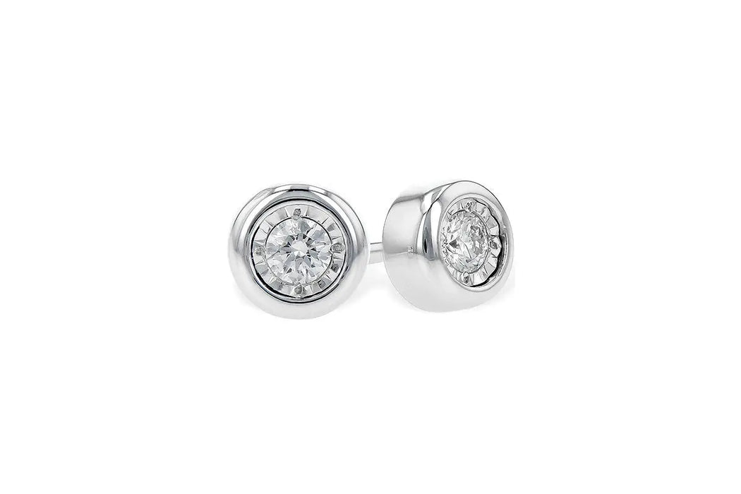 Diamond Bezel Stud Allison Kaufman