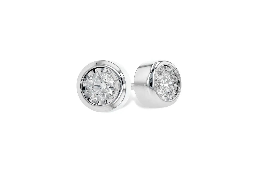 Diamond Bezel Stud Earrings Allison Kaufman