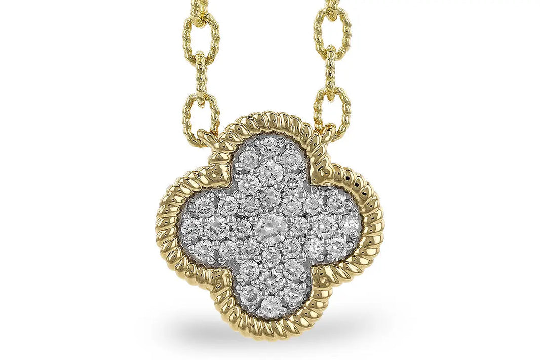 Diamond Clover Necklace Allison Kaufman