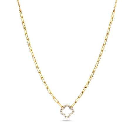 Diamond Clover Necklace Bassali