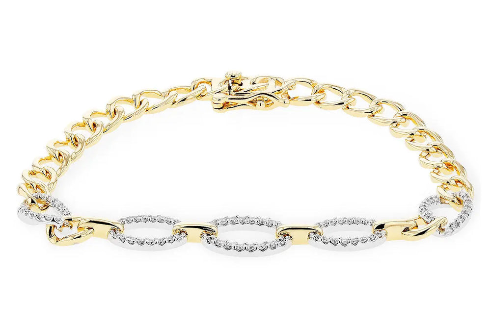 Diamond Curb Link Bracelet Allison Kaufman