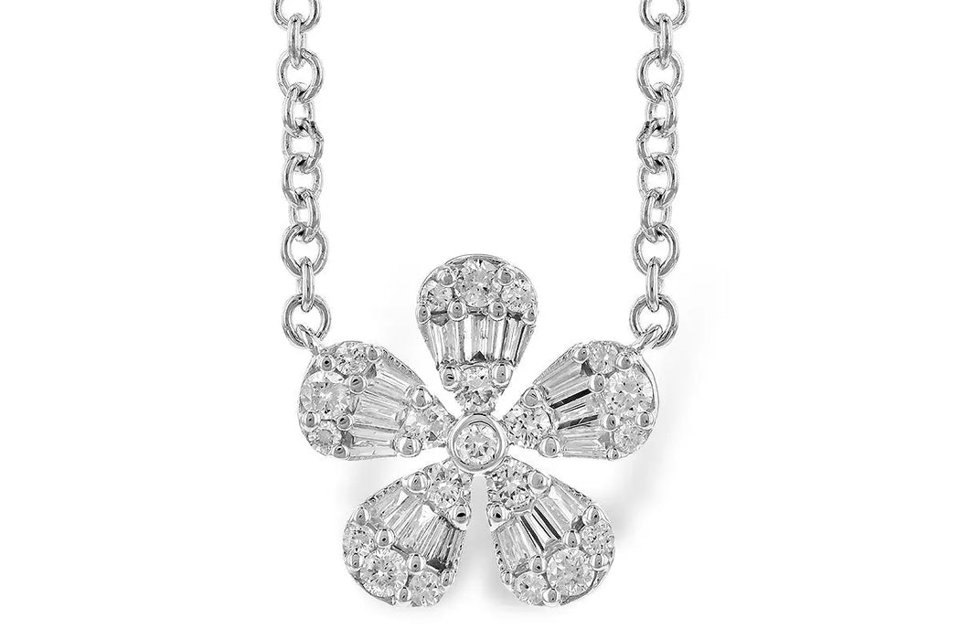 Diamond Flower Necklace Allison Kaufman