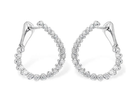 Diamond Hoop Earrings Allison Kaufman