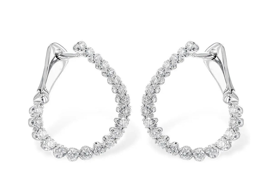 Diamond Hoop Earrings Allison Kaufman