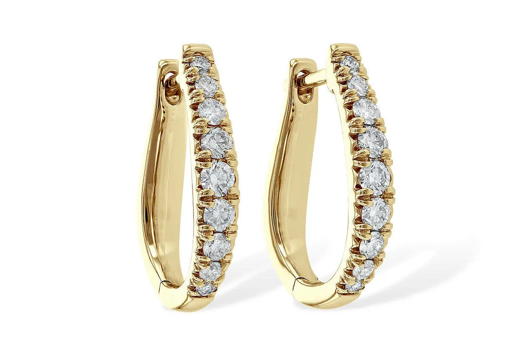 Diamond Hoop Earrings Allison Kaufman