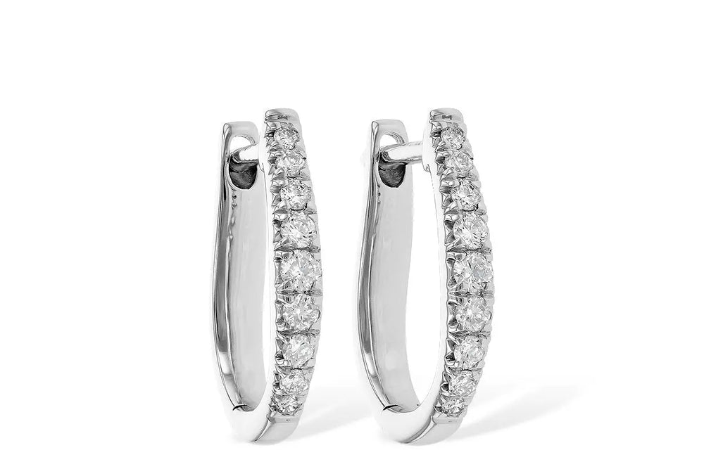 Diamond Hoop Earrings Allison Kaufman