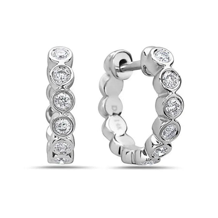 Diamond Hoop Earrings Bassali