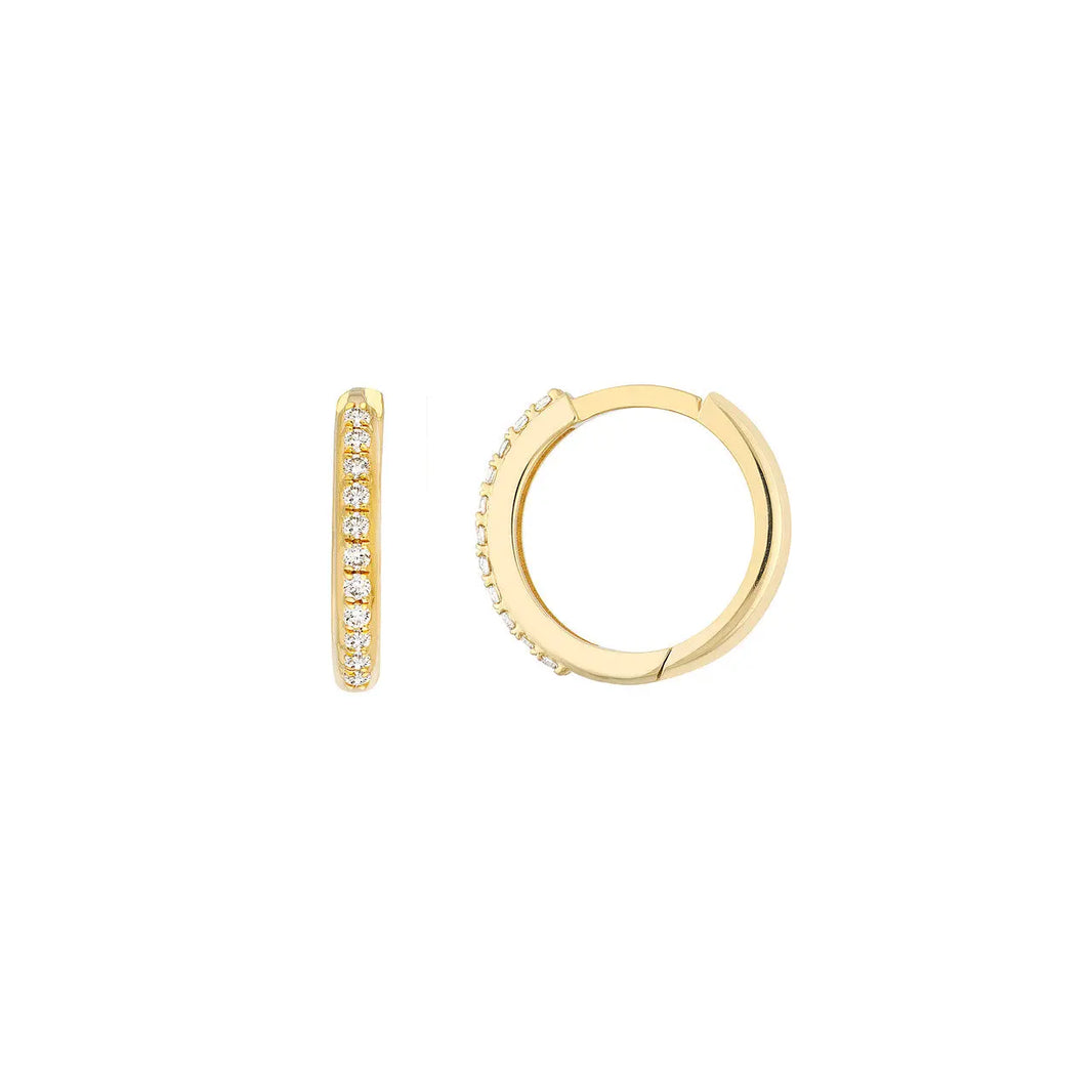 Diamond Huggie Earrings Midas