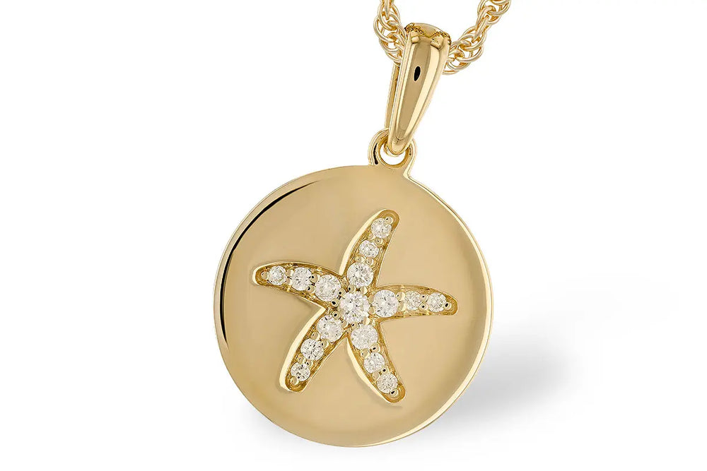 Diamond Starfish Necklace Allison Kaufman