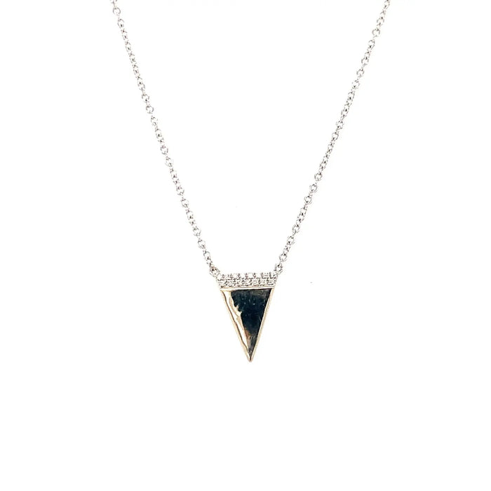 Diamond Triangle Necklace Pink Diamond
