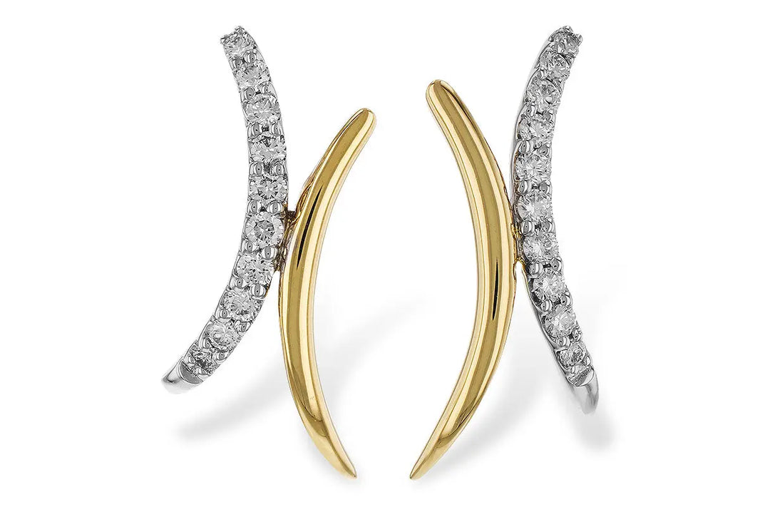 Diamond X Earrings Allison Kaufman