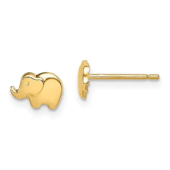 Elephant Stud Earrings Quality Gold of Cincinnati