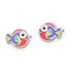 Enamelled Fish Stud Earrings Quality Gold of Cincinnati