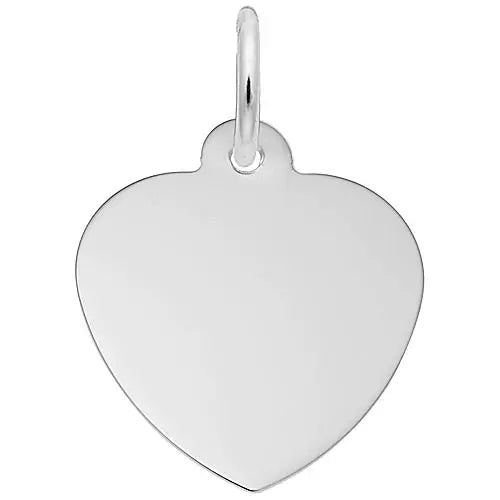 Engraveable Heart Charm/Pendant Rembrandt