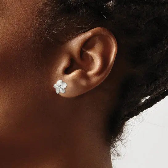image Flower Stud Earrings Quality Gold of Cincinnati