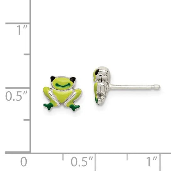 image Frog Stud Earrings Quality Gold of Cincinnati