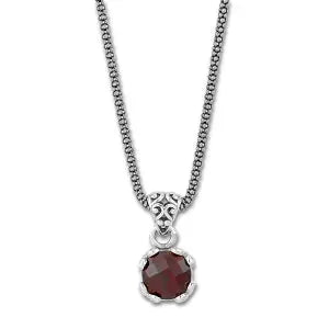 Garnet Necklace Samuel B Collection