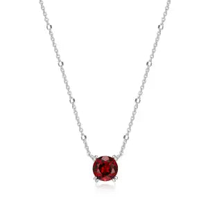 Garnet Necklace Samuel B Collection