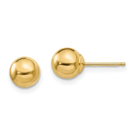 Gold Ball Stud Earrings Quality Gold of Cincinnati