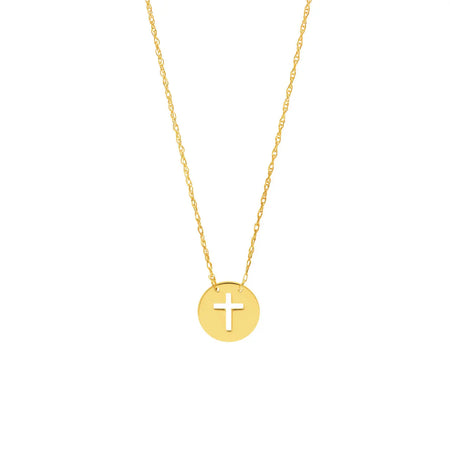 Gold Cross Necklace Midas