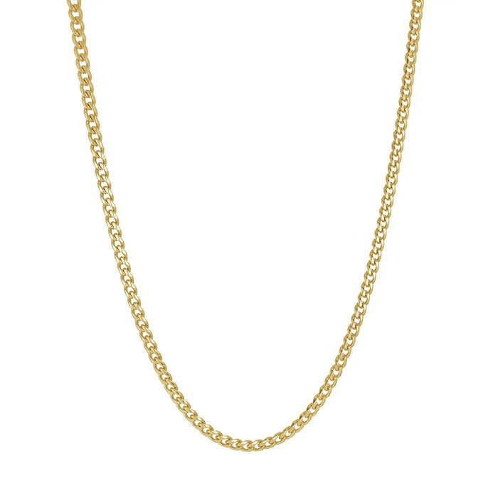 Gold Ion PLated Curb Chain Italgem