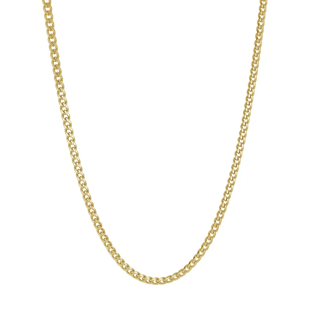 Gold Ion PLated Curb Chain Italgem