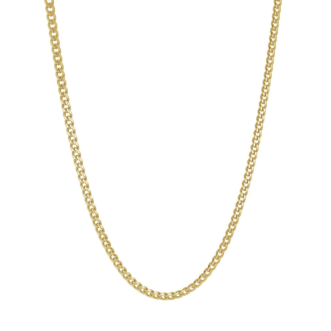 Gold Ion PLated Curb Chain Italgem