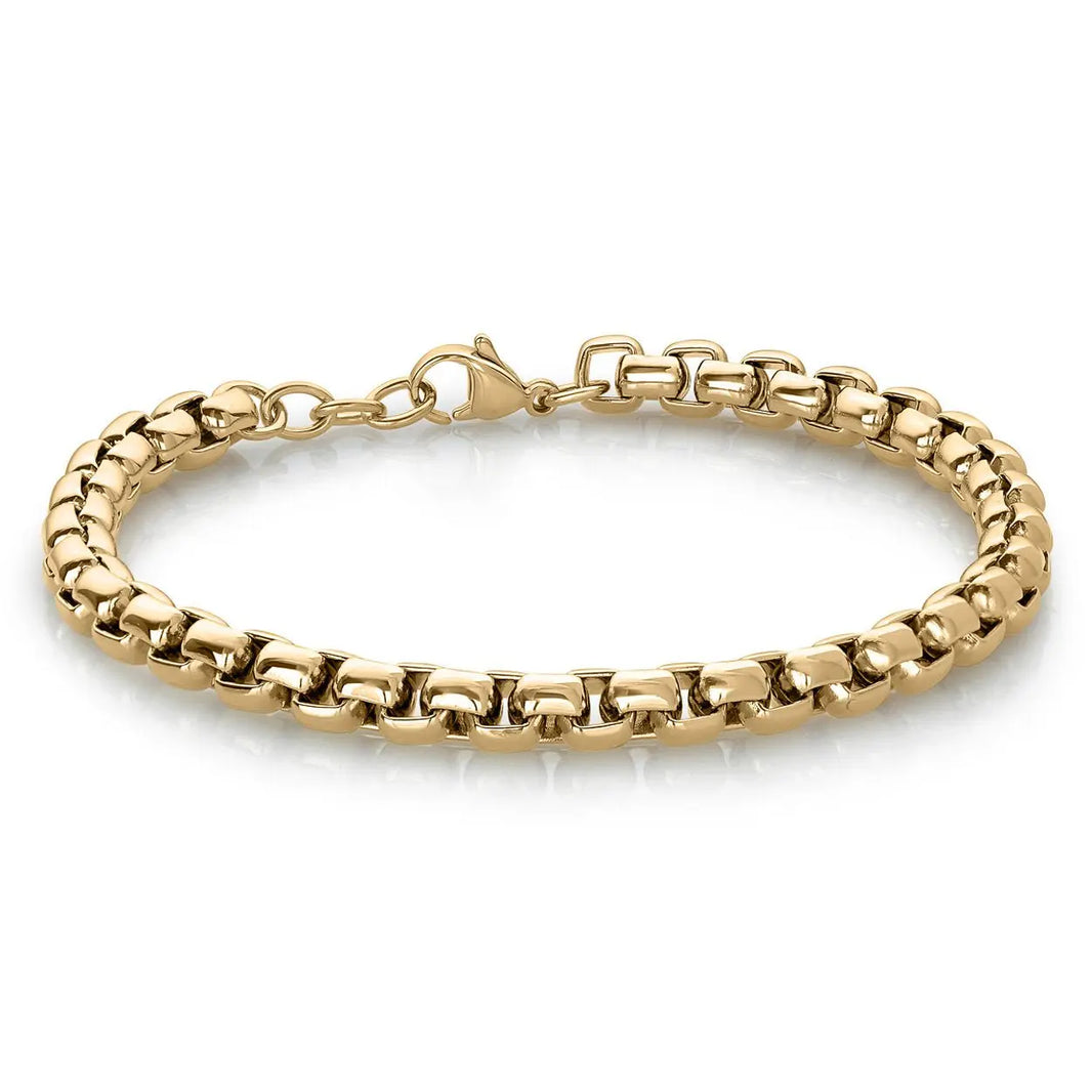 Gold Ion Plated Bracelet Italgem