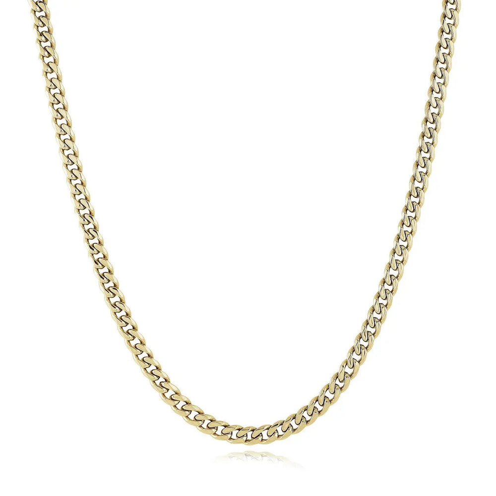 Gold Ion Plated Curb Chain Italgem