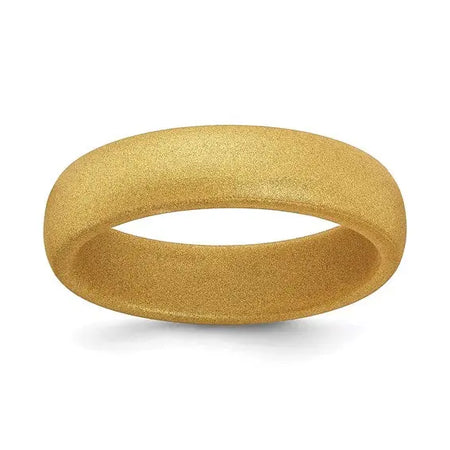 Gold Tone Silicone Band Ring Quality Gold of Cincinnati