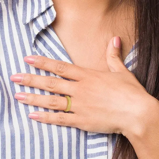 image Gold Tone Silicone Ring Quality Gold of Cincinnati
