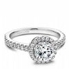 Halo diamond engagement semi mount ring Crown Ring Bridal House