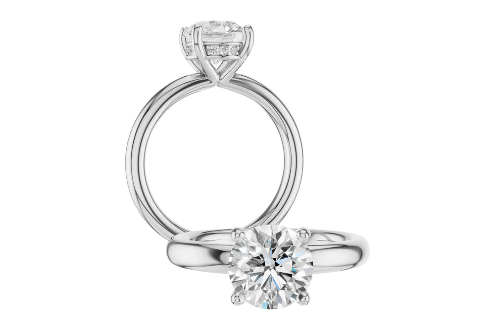 Hidden Halo Diamond Engagement Semi Mount Allison Kaufman