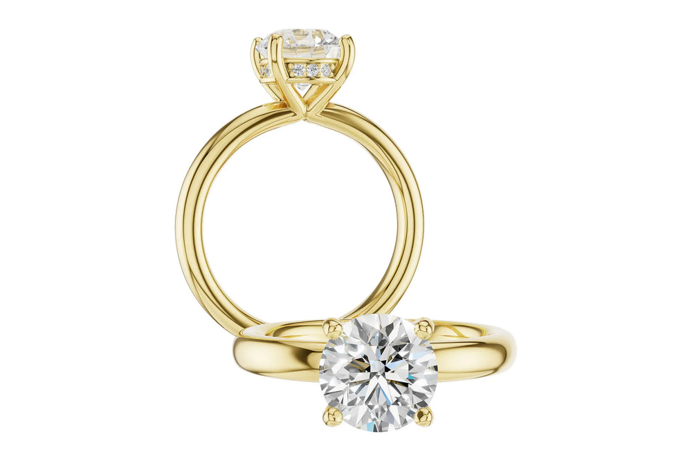 Hidden Halo Semi Mount Engagement Ring Allison Kaufman