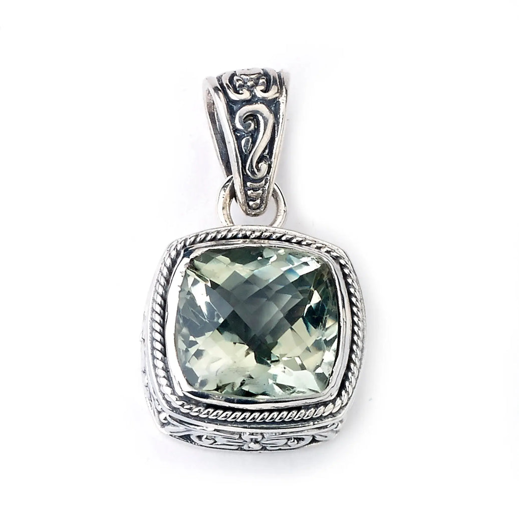Honesty Green Amethyst Pendant Samuel B Collection