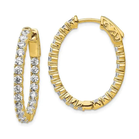 Inside Outside Hoop Earrings Quality Gold of Cincinnati