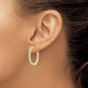 Inside Outside Hoop Earrings Quality Gold of Cincinnati