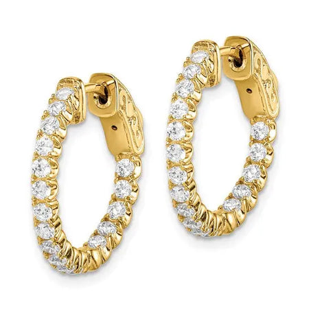 Inside Outside Hoop Earrings Quality Gold of Cincinnati