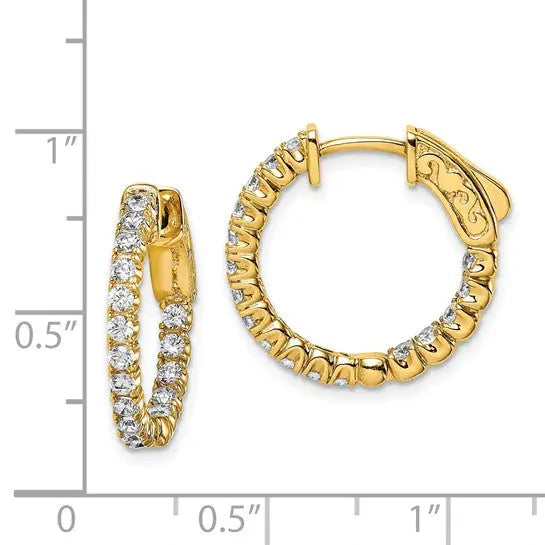 Inside Outside Hoop Earrings Quality Gold of Cincinnati