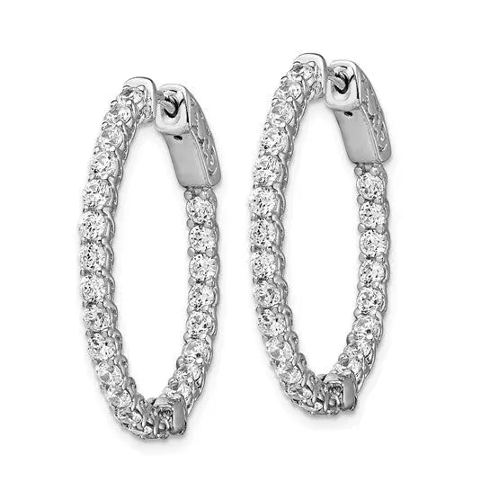 image Inside Outside Hoop Earrings Quality Gold of Cincinnati