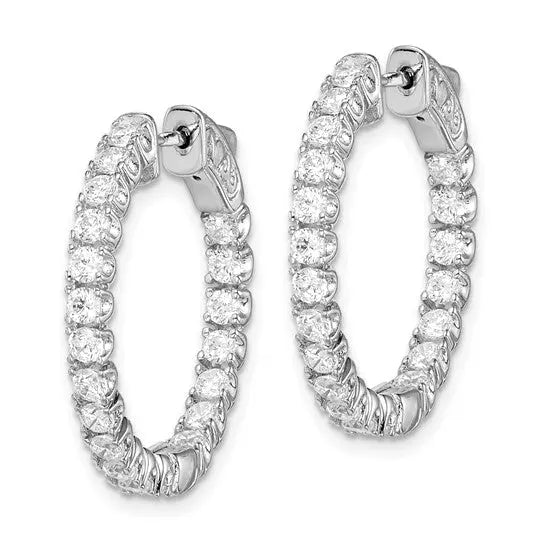 image Inside Outside Hoop Earrings Quality Gold of Cincinnati