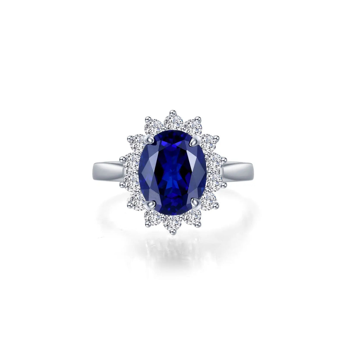 Lab Grown Sapphire Lady Diana Ring King Jewelers